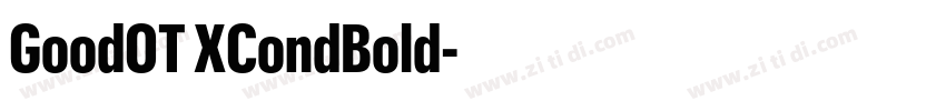 GoodOT XCondBold字体转换
